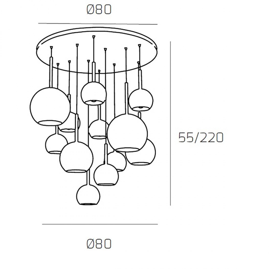 Lampadario TP-FUTURE S12 TMIX E27 LED vetro pirex soffiato colorato ampolla calate piastra moderno classico multiluce