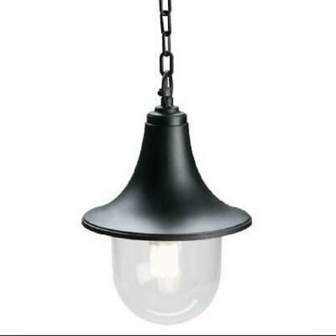 LV-LAMPARA 350 E27 lustre LED classique suspension rouille noir aluminium extérieur IP43