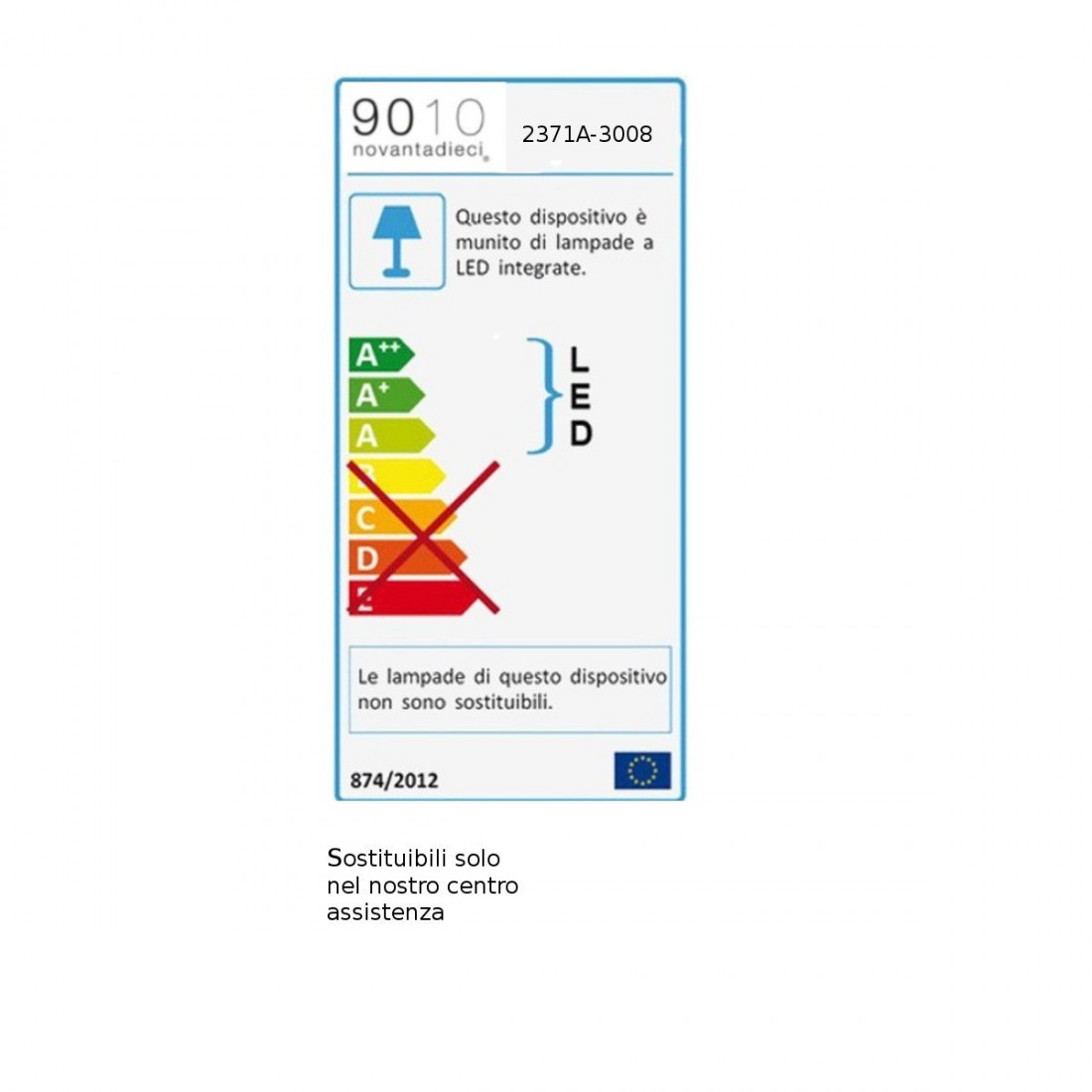 Applique incasso BF-2371A 3008 LED 13W gesso parete scomparsa cartongesso muratura modulo interno IP20