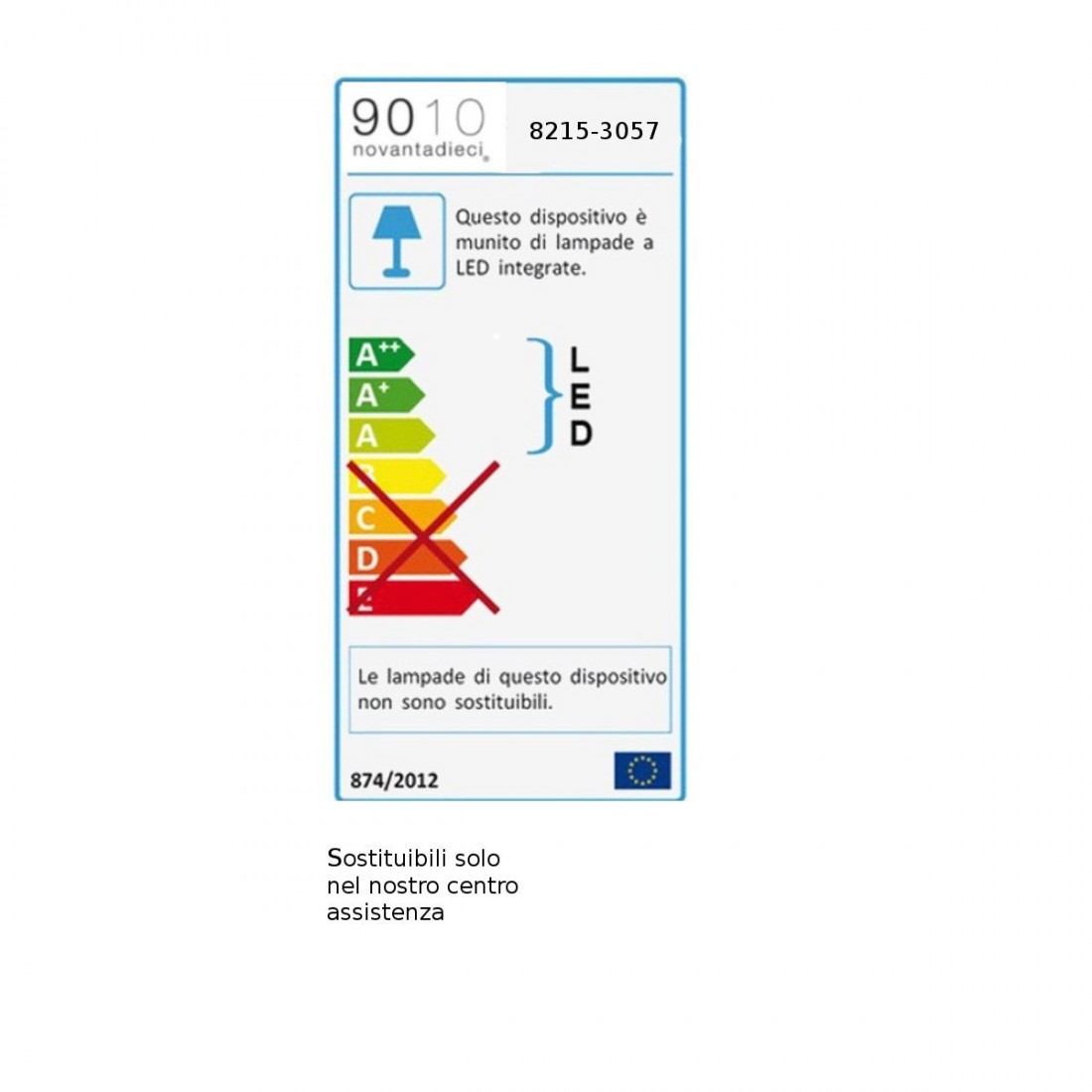 Applique BF-8215 3057 LED 9W 1350LM gesso bianco verniciabile biemissione modulo lampada parete vaschetta interno IP20