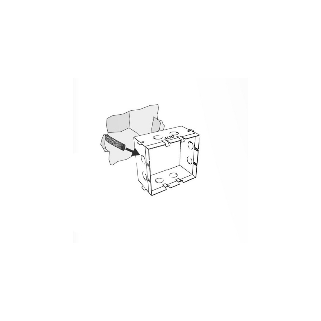 Controcassa BF-023.448 accessorio parete muro 