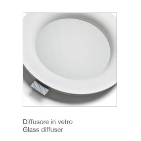 Faretto incasso BF- 4113 3013 3500LM LED 30W WIRELESS integrato gesso bianco tondo soffitto scomparsa interno IP20 IP44