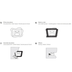 Faretto incasso BF- 4113 3013 3500LM LED 30W WIRELESS integrato gesso bianco tondo soffitto scomparsa interno IP20 IP44