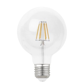 Lampadina LED mini globo E14 vetro luce 360 gradi 4W 400 lumen 230V luce  calda 3000K