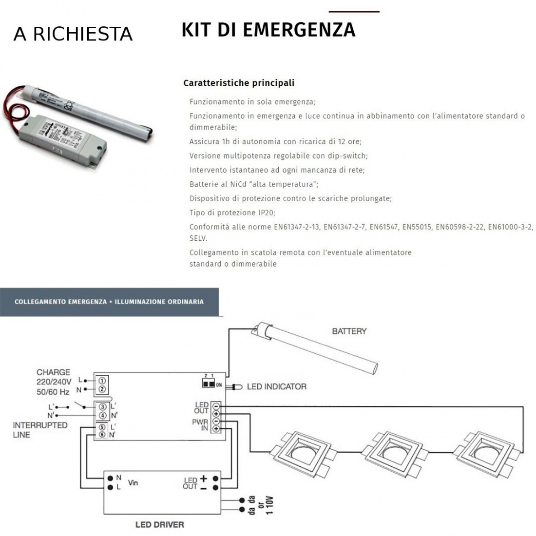 Faretto incasso BF-4105 3025 16W LED IP44 2200LM WIRELESS soffitto parete quadrato gesso cartongesso muratura interno