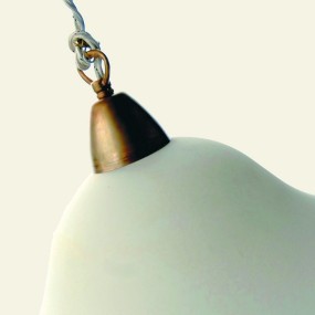 Sospensione BA-MINASOP 1 luce 30 calata ottone vetro interno E27 IP20