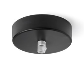 Base PZ-6247 moderna metallo cromo satinato nero bianco rosone soffitto parete