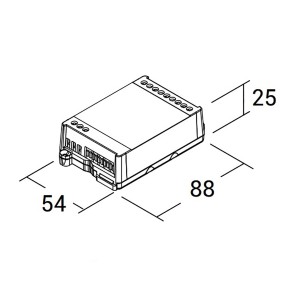 Unité de commande RGB PN-DRV9008 NIP 240W 24V IP20