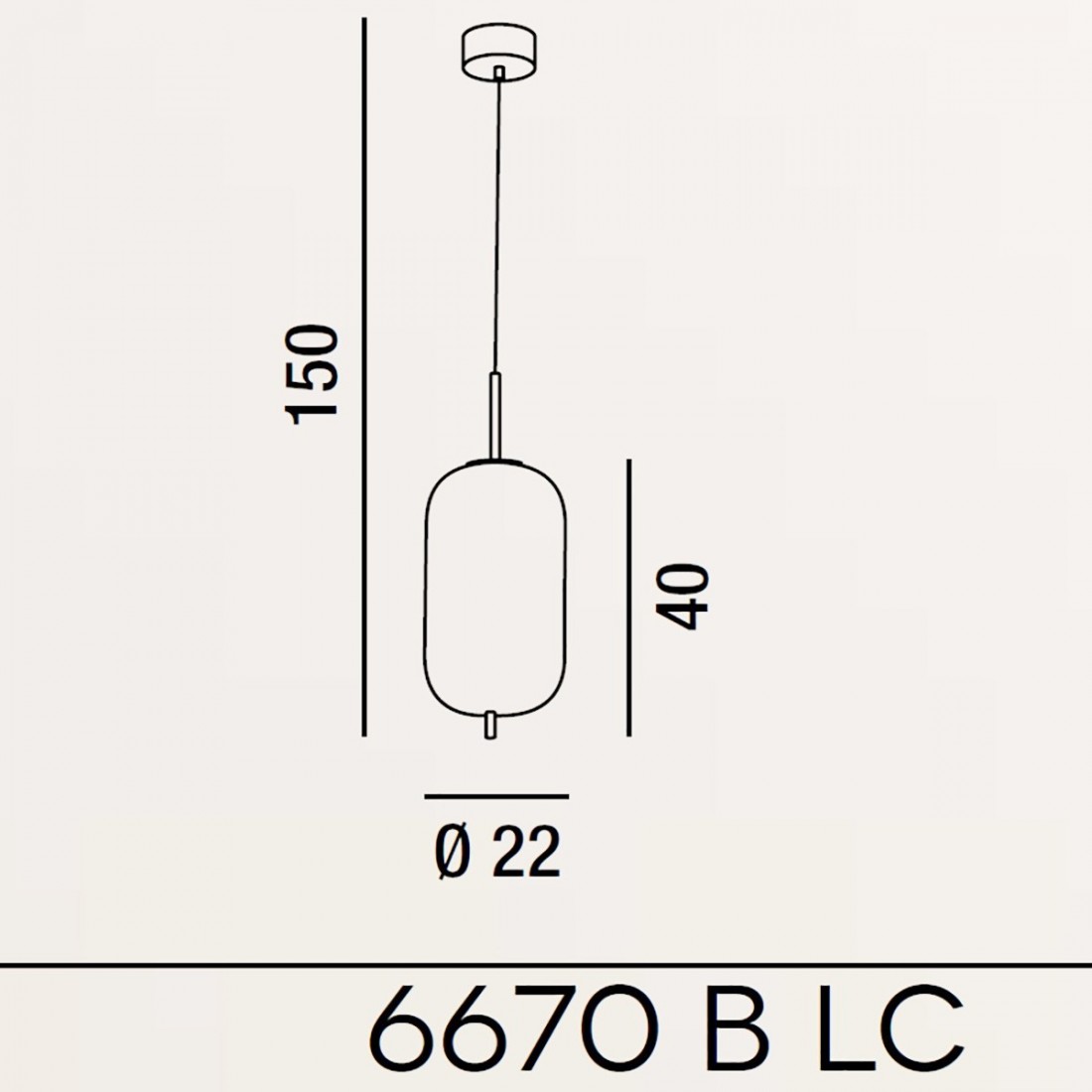 Sospensione CIRRO 6670 B Perenz illuminazione