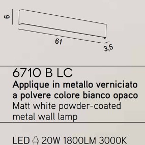 Applique murale WAY 6710 B LC Perenz Lighting