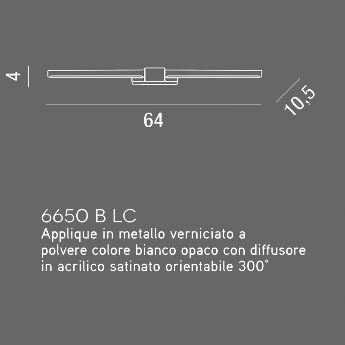 Applique LINE 6650 Perenz illuminazione