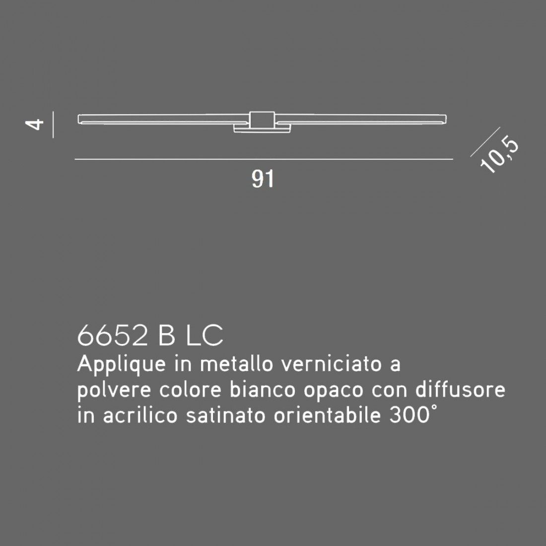 Applique LINE 6652 Perenz illuminazione