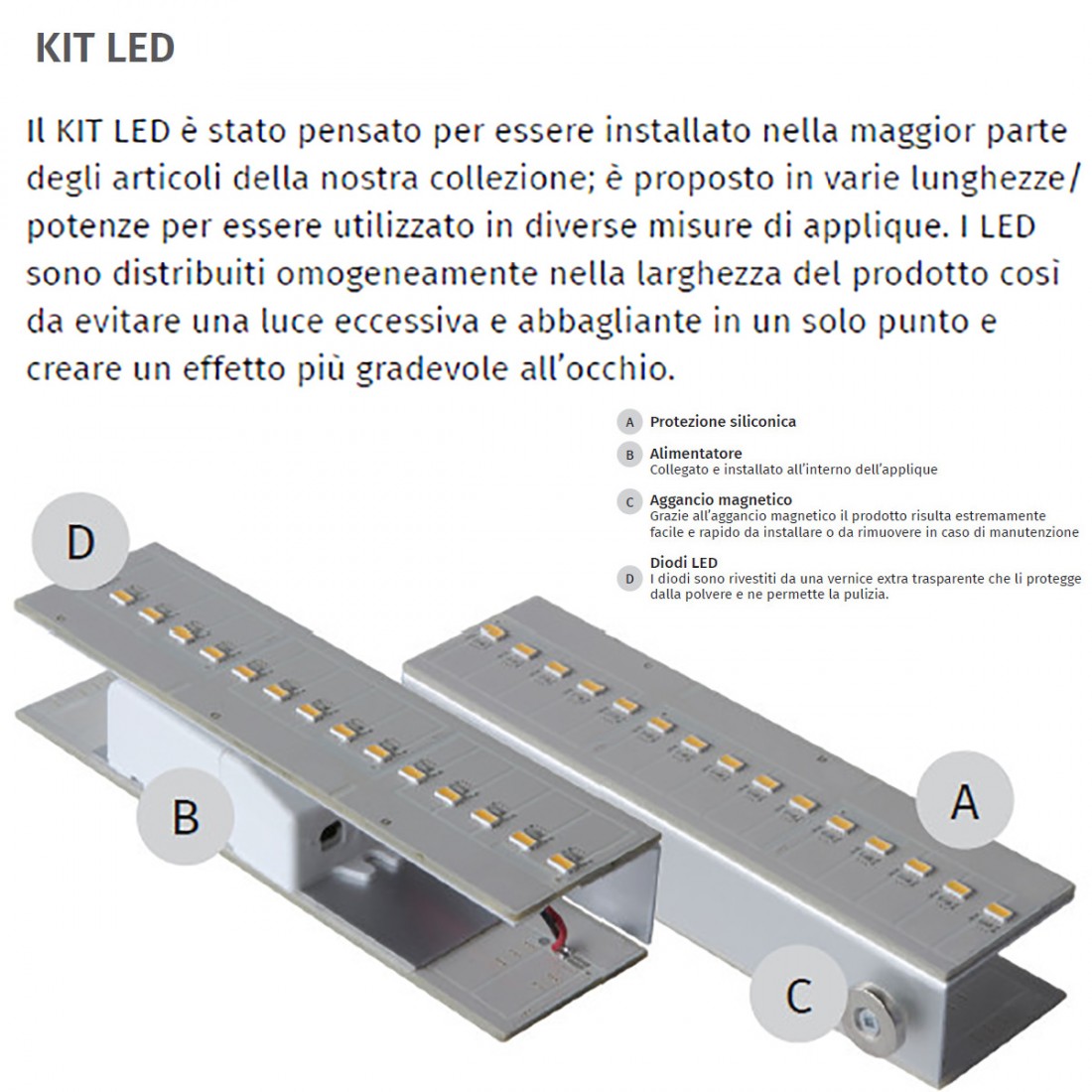 Aplique de yeso Belfiore 9010 BAIZE BIG 2422B.3045 LED