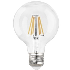 Ampoule boule LED à lumière chaude avec grande douille universelle E27