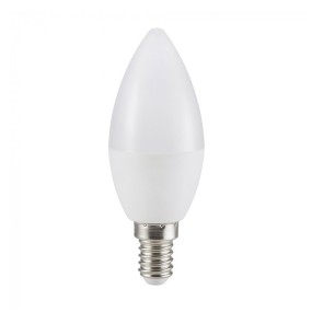 Bombilla led oliva 7W pequeña universal E14...