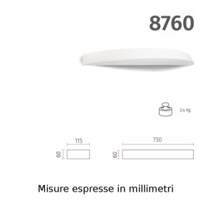 Belfiore 9010 ERIDA XL 8760.3061 Aplique LED de yeso