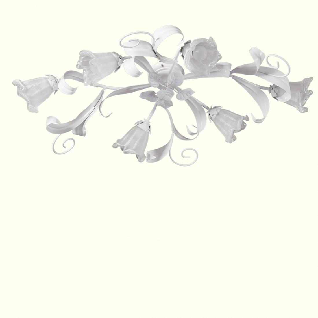 Plafonnier moderne Padana Lampadari SHABBY CHIC 1104 PL6 E14 LED