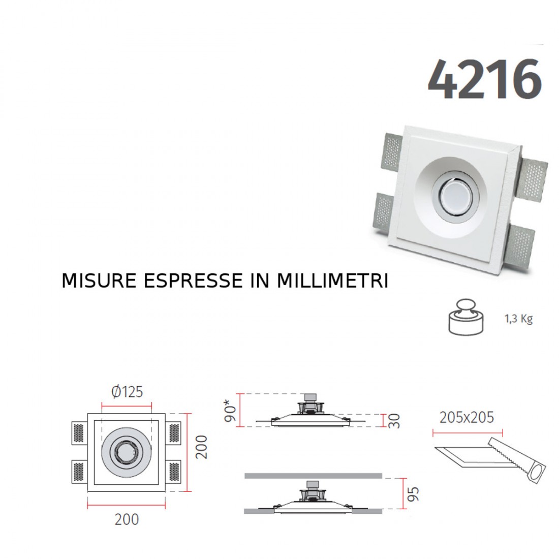 Faretto incasso BF-4216 Belfiore