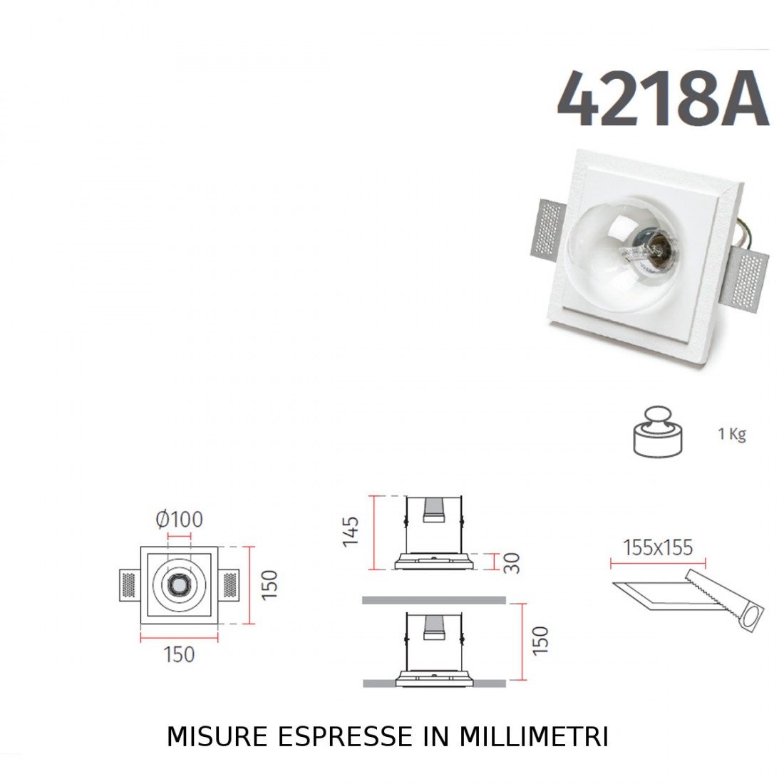 Spot encastré BF-4218 A Belfiore