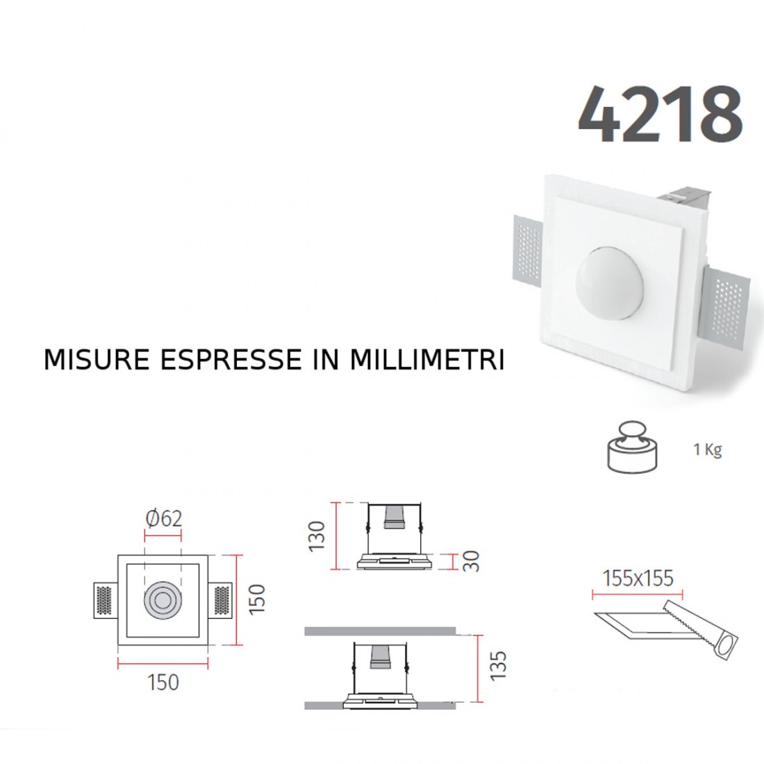 Spot encastré BF-4218 Belfiore