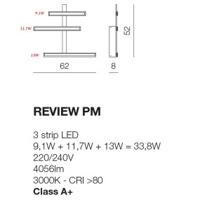 Plafón o aplique de aluminio blanco con LED de luz cálida regulable