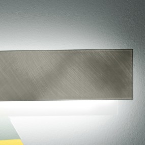 Aplique moderno rectangular con módulo LED integrado, luz cálida