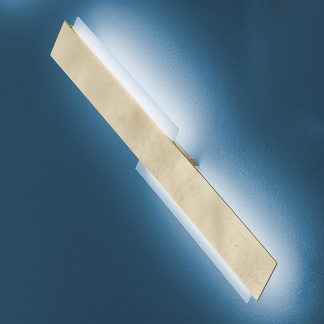 Applique moderna rettangolare modulo led integrato luce calda