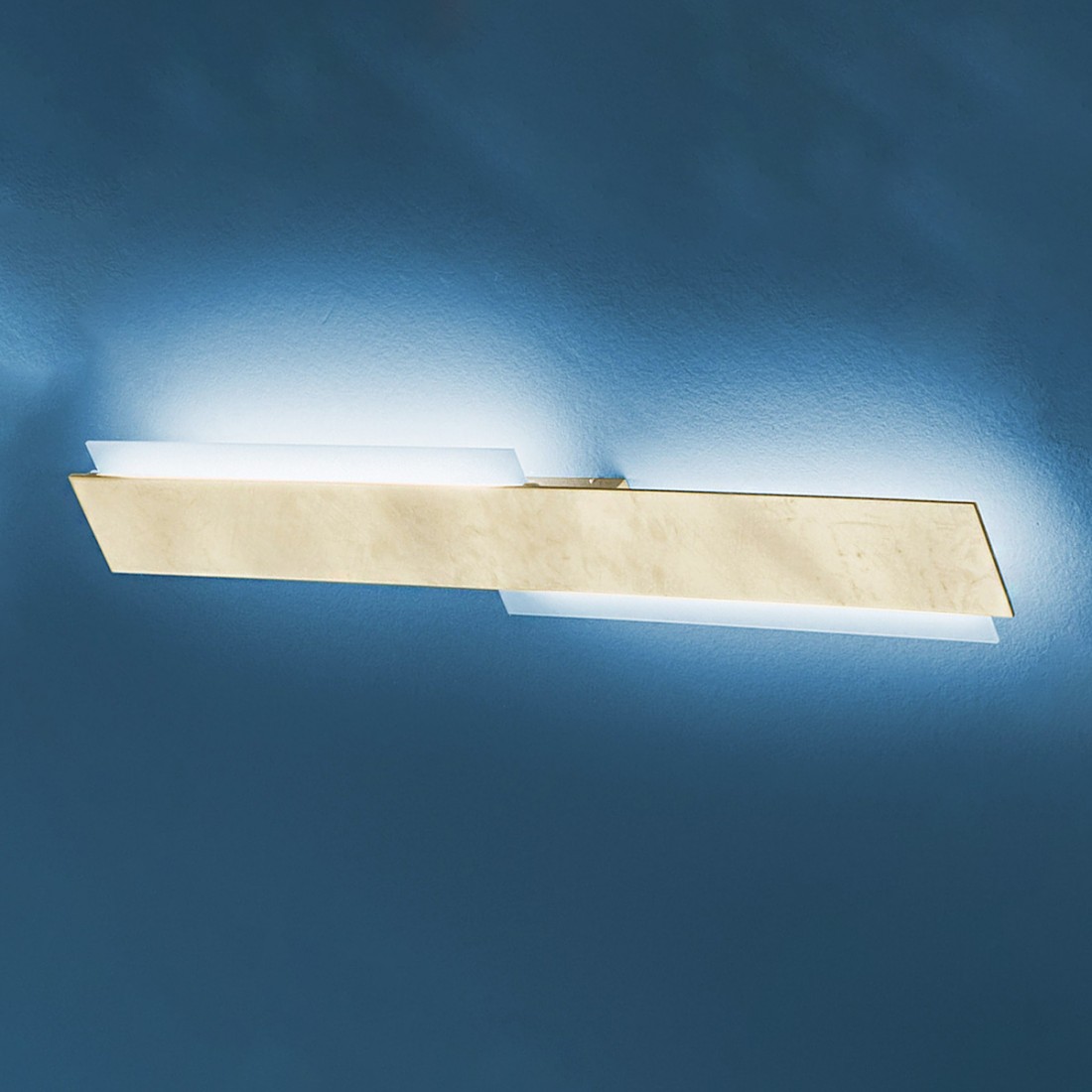 Applique moderna rettangolare modulo led integrato luce calda