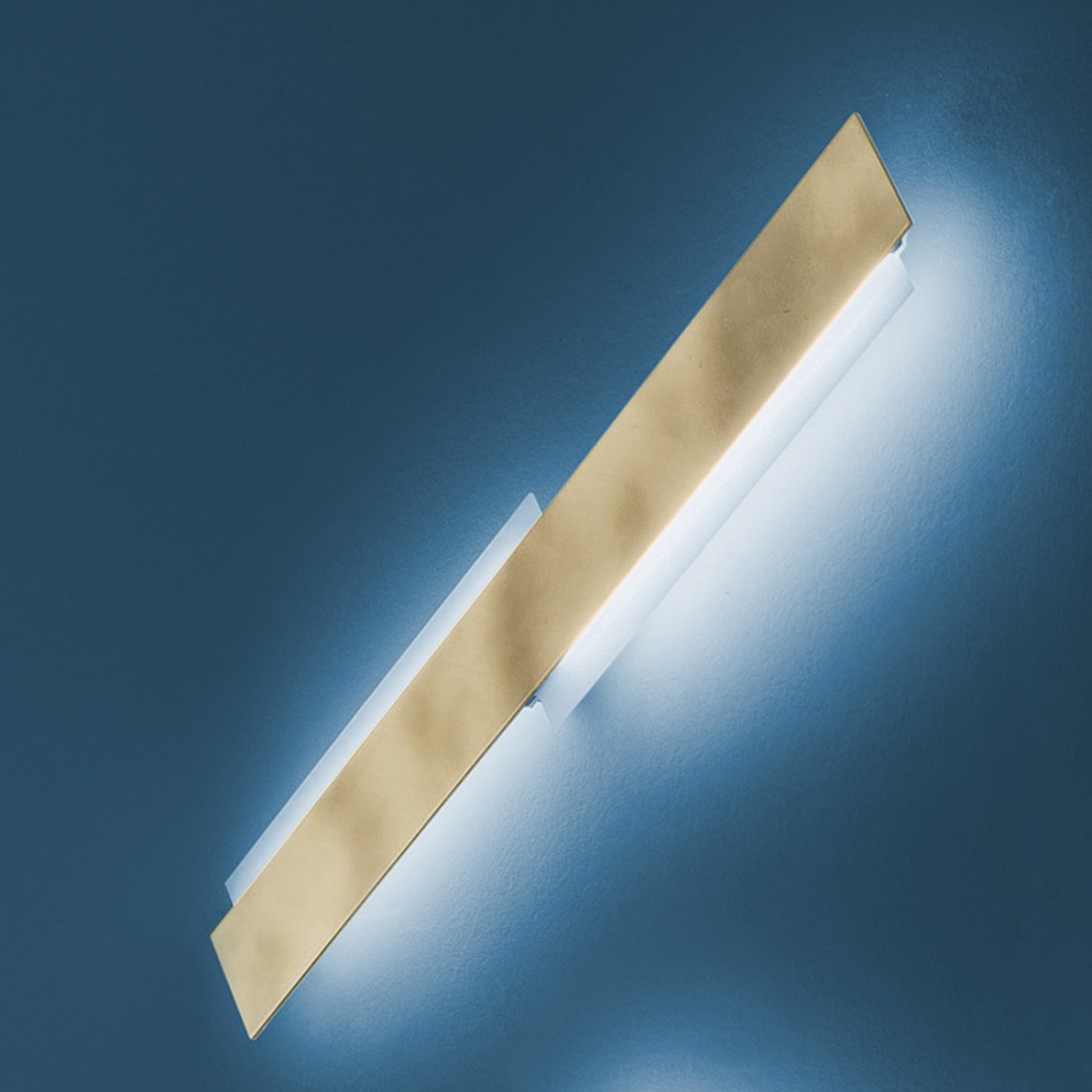 Applique moderna rettangolare modulo led integrato luce calda