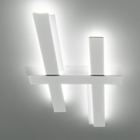 Lámpara de techo rectangular moderna con módulo LED integrado, luz cálida