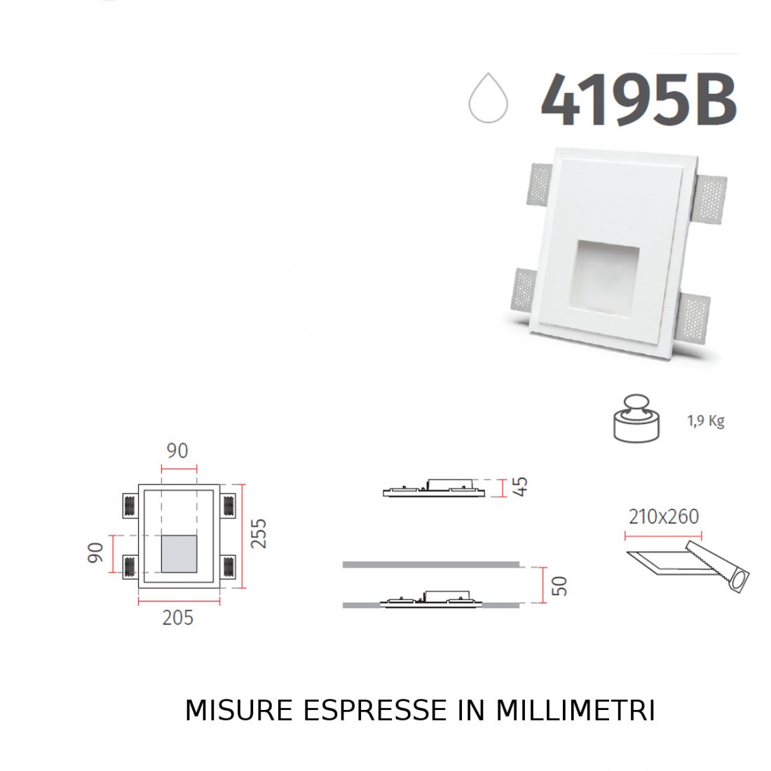 Spot encastré BF-4195 B Belfiore