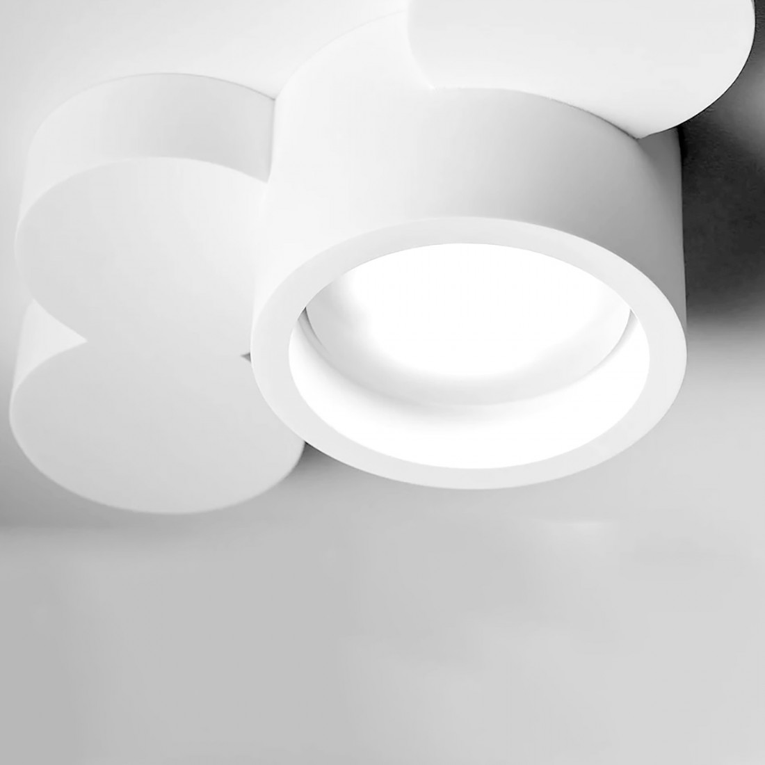 Plafonnier LED en plâtre Sforzin CHIO T274 GX53