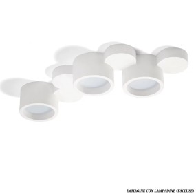 Plafonnier LED en plâtre Sforzin CHIO T262 GX53