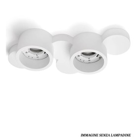 Plafonnier LED en plâtre Sforzin CHIO T278 GX53