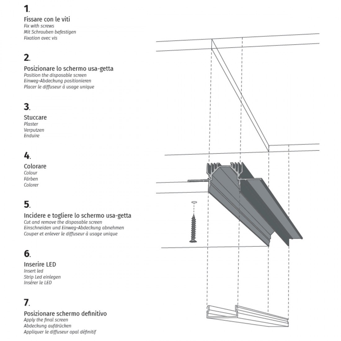 BF-P005B Belfiore 9010 plafonnier