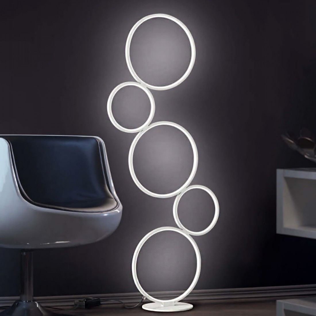 Piantana moderna ad anelli Rondo Trio Lighting 422610532