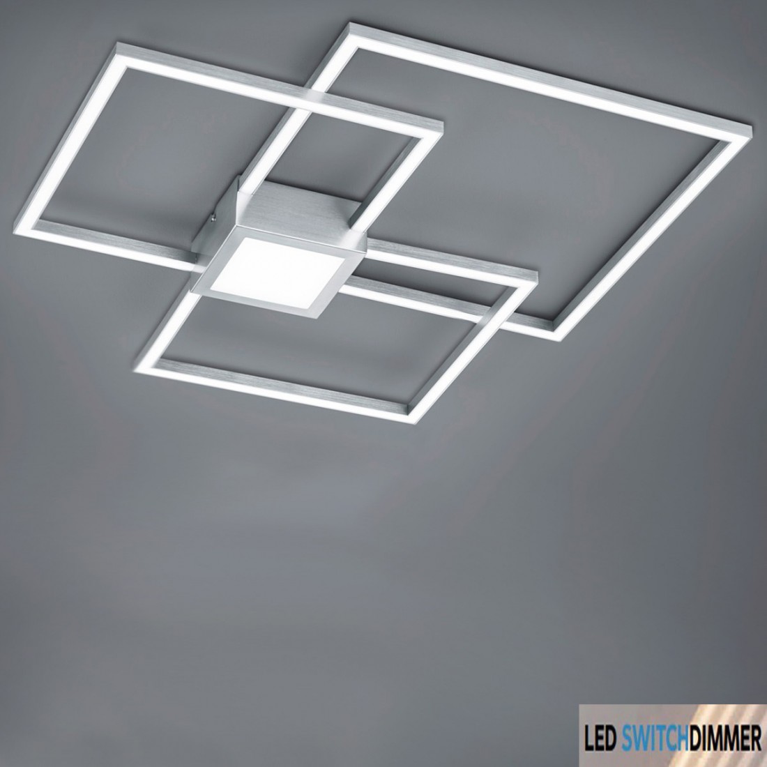 Hydra Trio Ligthing quadratische dimmbare LED-Deckenleuchte