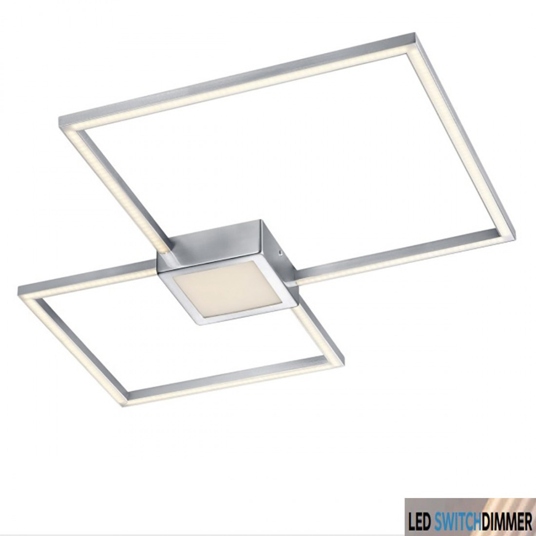 Plafoniera Hydra Trio Ligthing quadrati a led dimmerabili