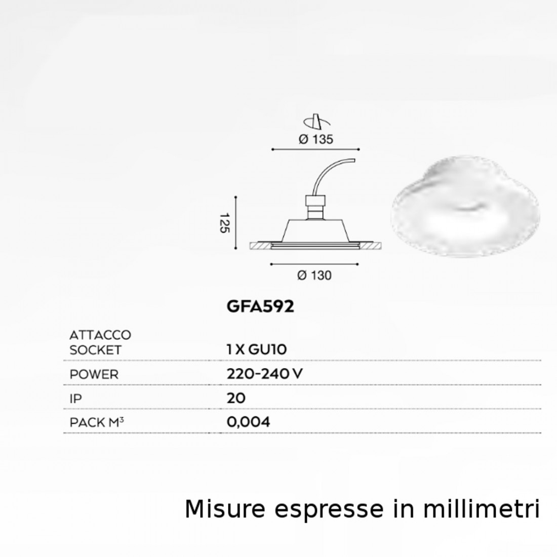 Faretto incasso GE-GFA592 Gea Led