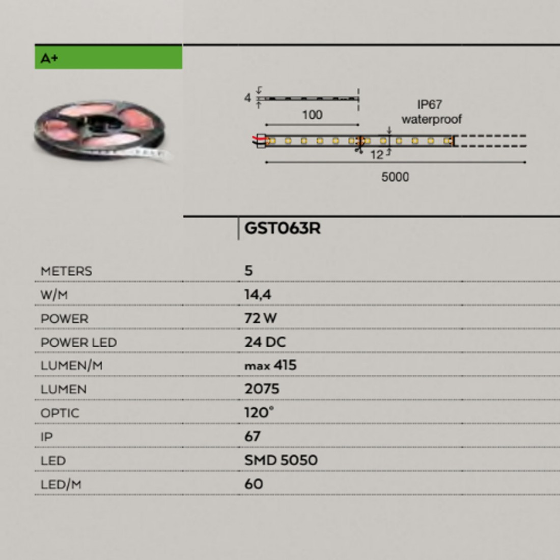 Bande de led GE-GST063R Gea Led