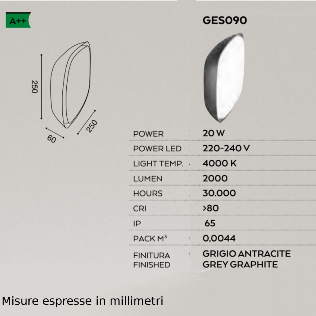 GE-GES090 Gea Led plafonnier