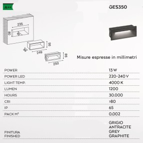 Lampe de poche à LED GE-GES350 Gea