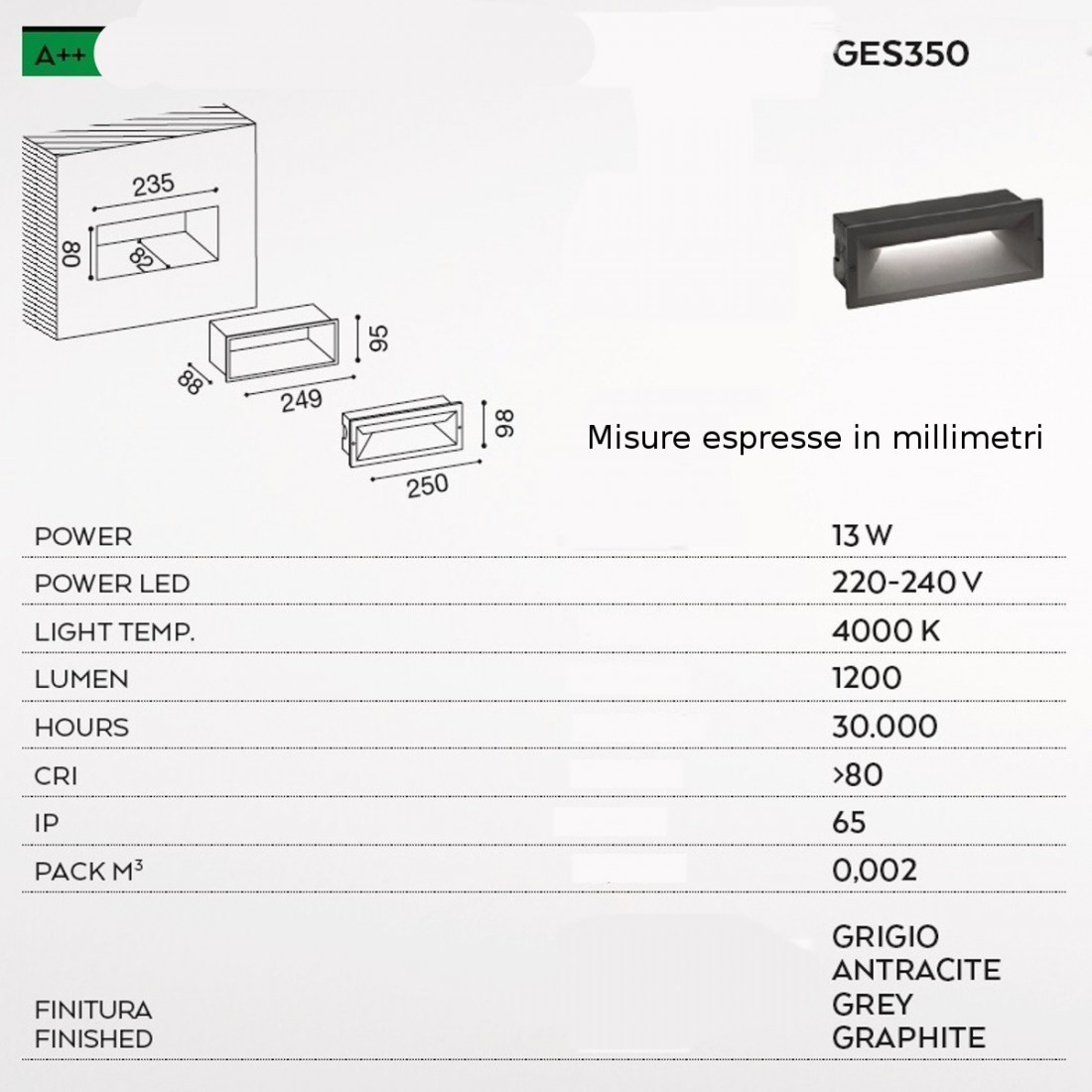 Lampe de poche à LED GE-GES350 Gea