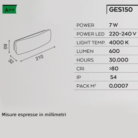 GE-GES150 Gea Led lumière de chemin