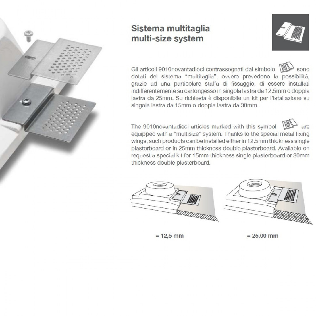 Belfiore 9010 STAR SEVEN 4252 LED-Einbaustrahler aus Gips