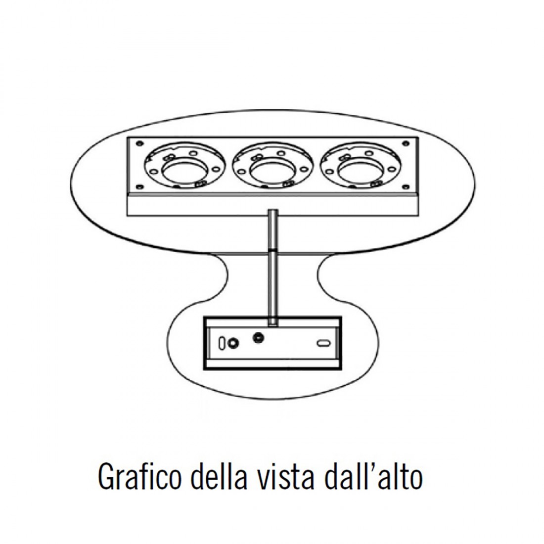 Aplique moderno Illuminando LARA LARA3SL GX53 LED