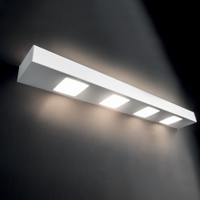 Wandleuchte Up Down 5+4 Illuminando rechteckiges Band mit GX53-LED-Lampen