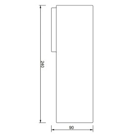 Toscot SMITH P126 C 40° Aplique LED 1,7W 3000°K IP65