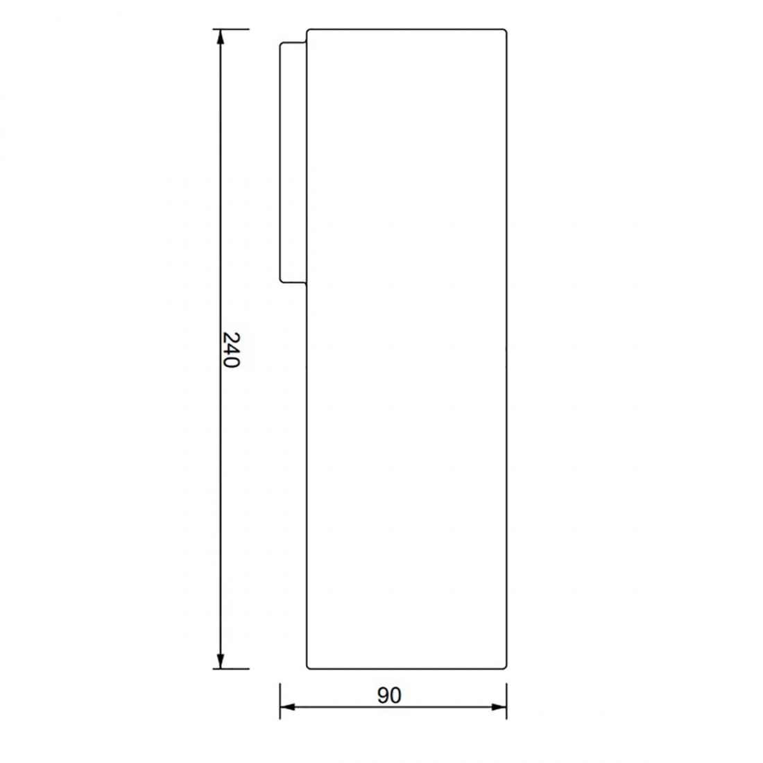 Toscot SMITH P126 C 40° Aplique LED 1,7W 3000°K IP65