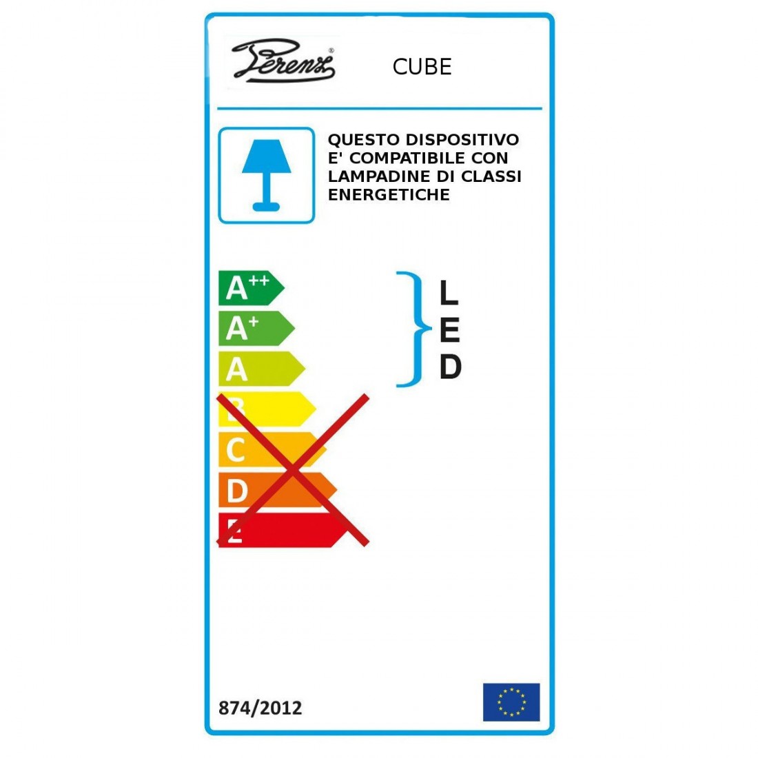 Abat-jour  CUBE 6692 OR Perenz illuminazione